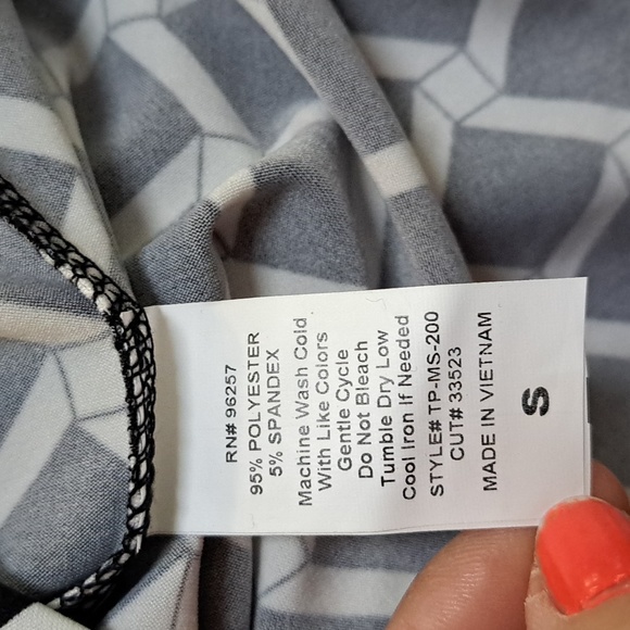 Per Seption Concept Black/White  Business Casual Blouse. Size Small NWT - Picture 8 of 9